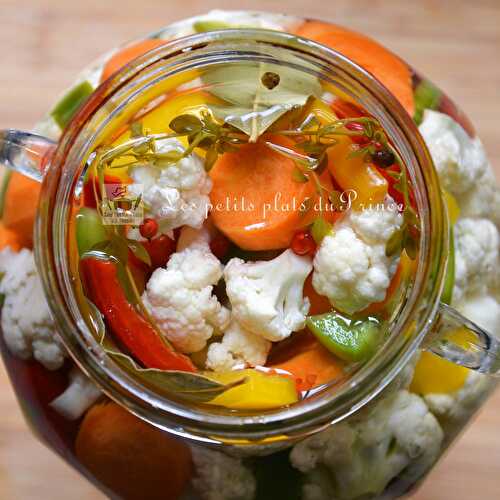 Pickles colorés aux légumes de l'été