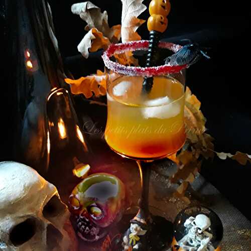 Cocktail Jack o'lanterne pour buffet d'Halloween