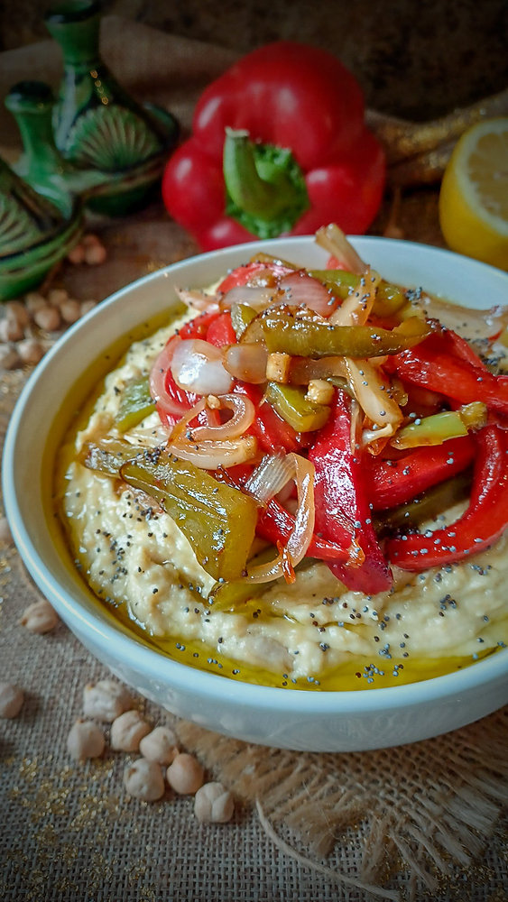 Houmous aux poivrons grillés