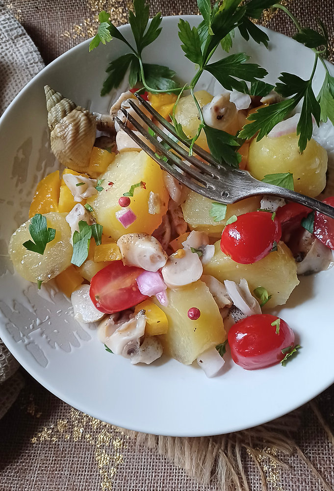 Salade de bulots et pommes de terre