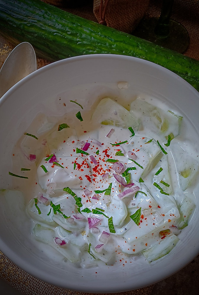 Salade de concombre au yaourt