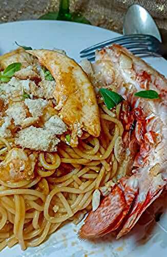 Spaghettis au homard