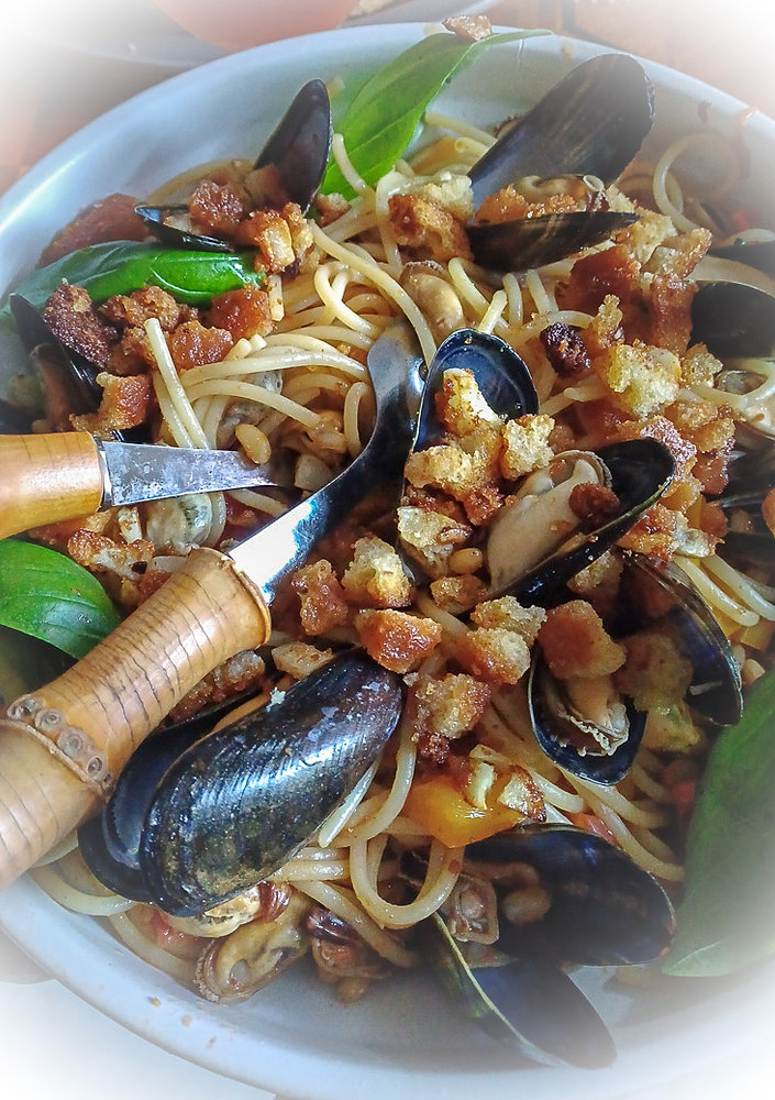 Recette estivale de Spaghettis aux moules