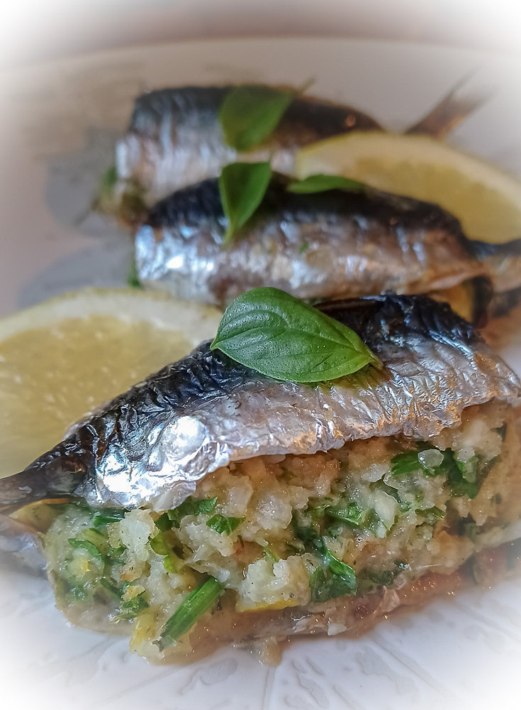 Sardines farcies au citron confit