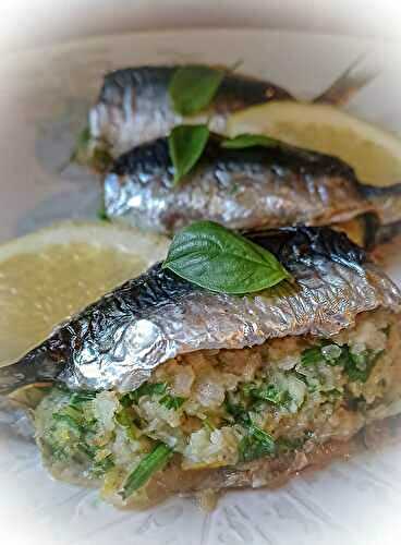 Sardines farcies au citron confit