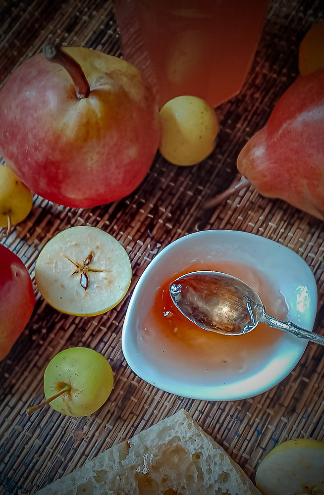 Gelée de pommes sauvages et poire