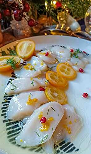 Carpaccio de Noix de Saint-Jacques au Kumquat