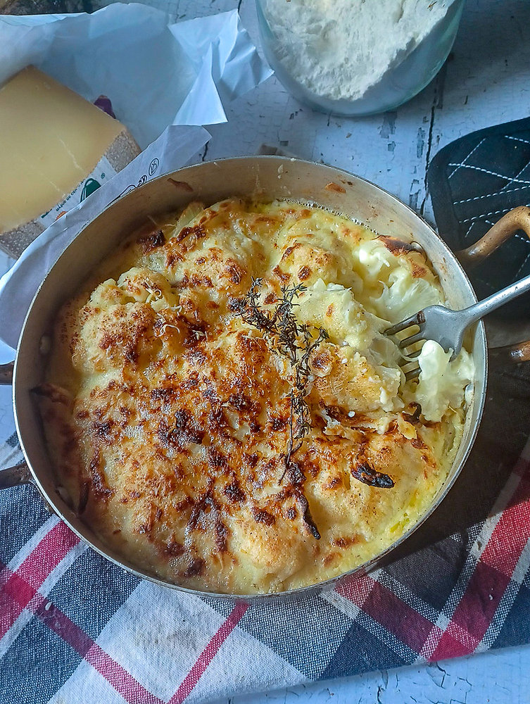  Gratin de chou fleur aux 2 fromages