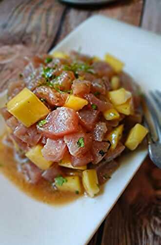 Tartare de Thon Rouge à la Mangue et Coriandre - Saveurs d'Asie