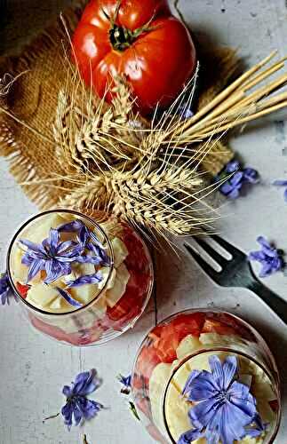 Salade tricolore du 14 juillet – Verrines bucoliques aux couleurs de la fête ⬜