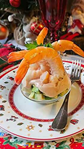 Verrines de crevettes roses, avocat et sauce cocktail : une entrée chic et économique pour Noël