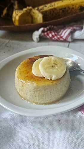 Flan banane–coco individuel