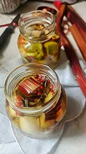 Pickles de rhubarbe