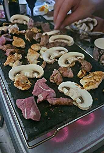 Pierrade d'automne : un repas convivial aux saveurs de saison