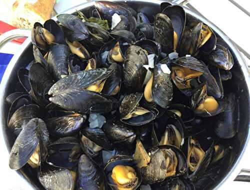 Moules de Boyardville marinières  - Cuisiner à ma façon