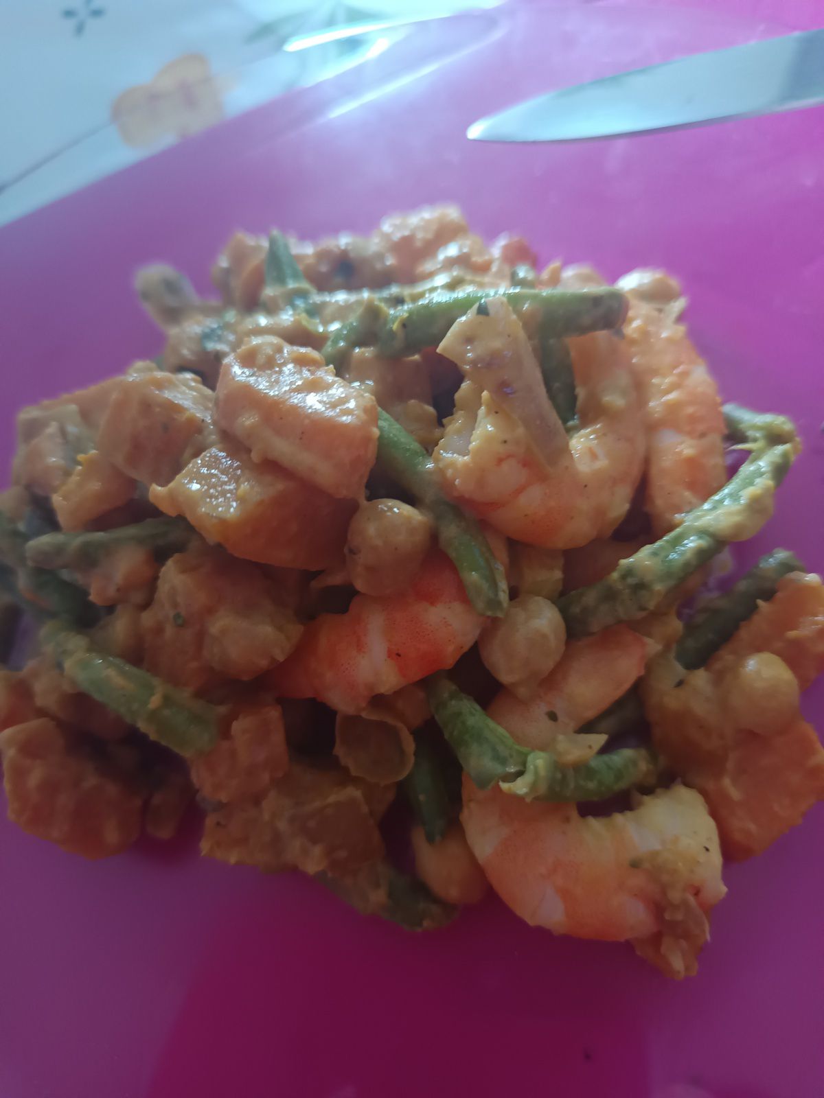 CURRY DE LEGUMES COCO ET CREVETTES‹