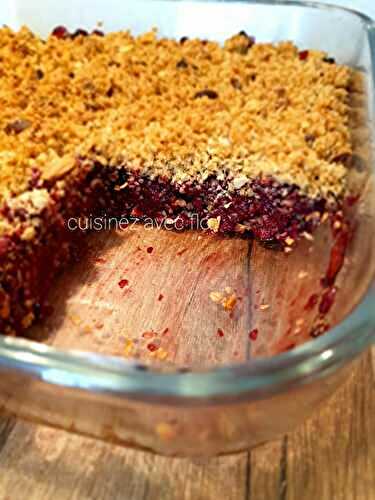 Crumble de fruits rouges à ma façon