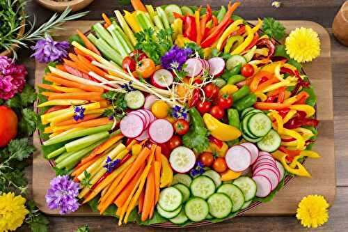 Présentation decoration plateau de crudités : astuces et idées