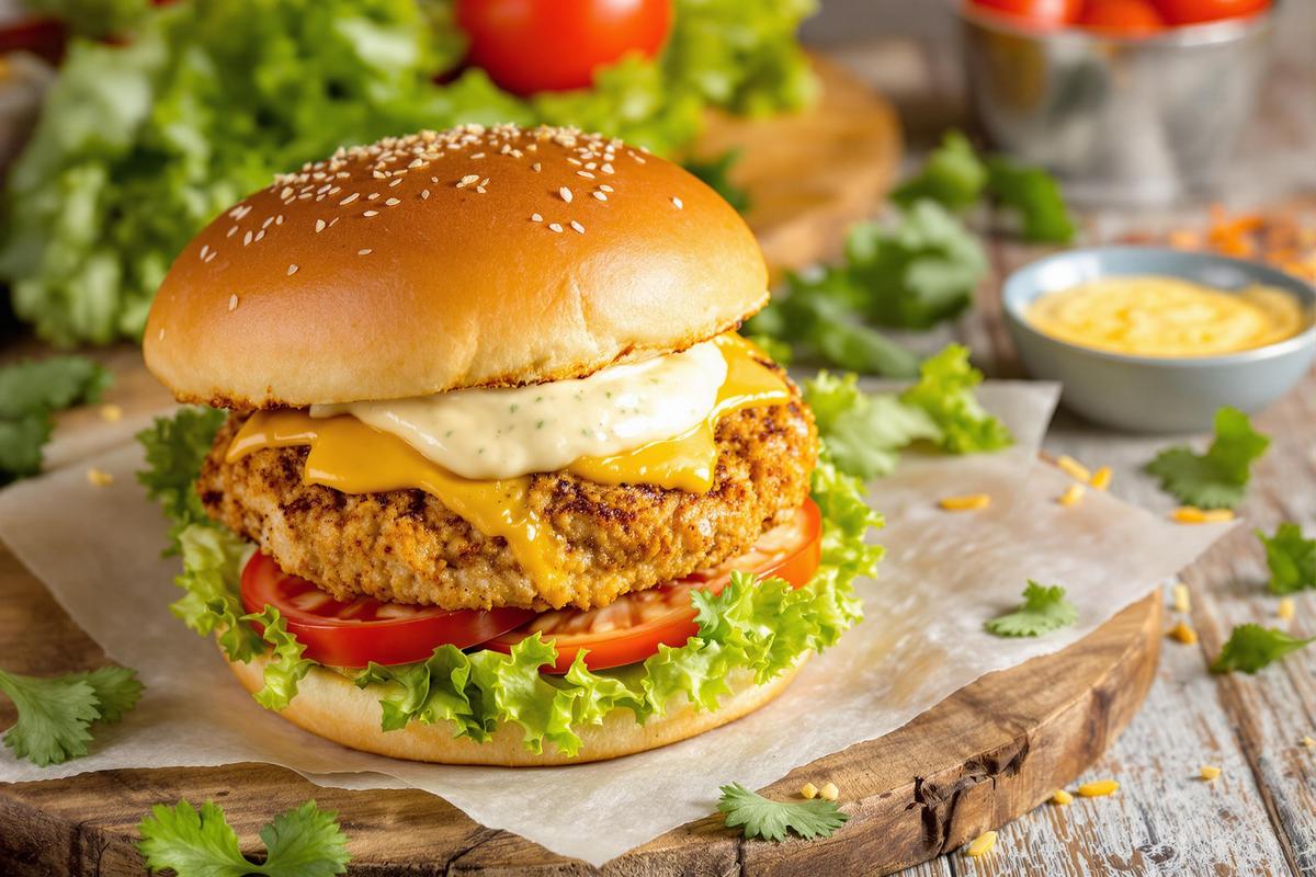 La meilleure sauce pour burger au poulet pané