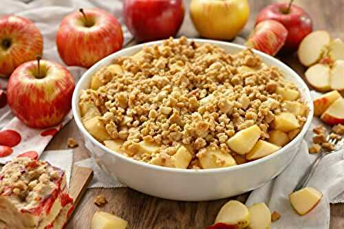 Crumble allégé aux pommes sans beurre