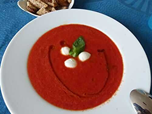 Velouté de tomates coeur de boeuf