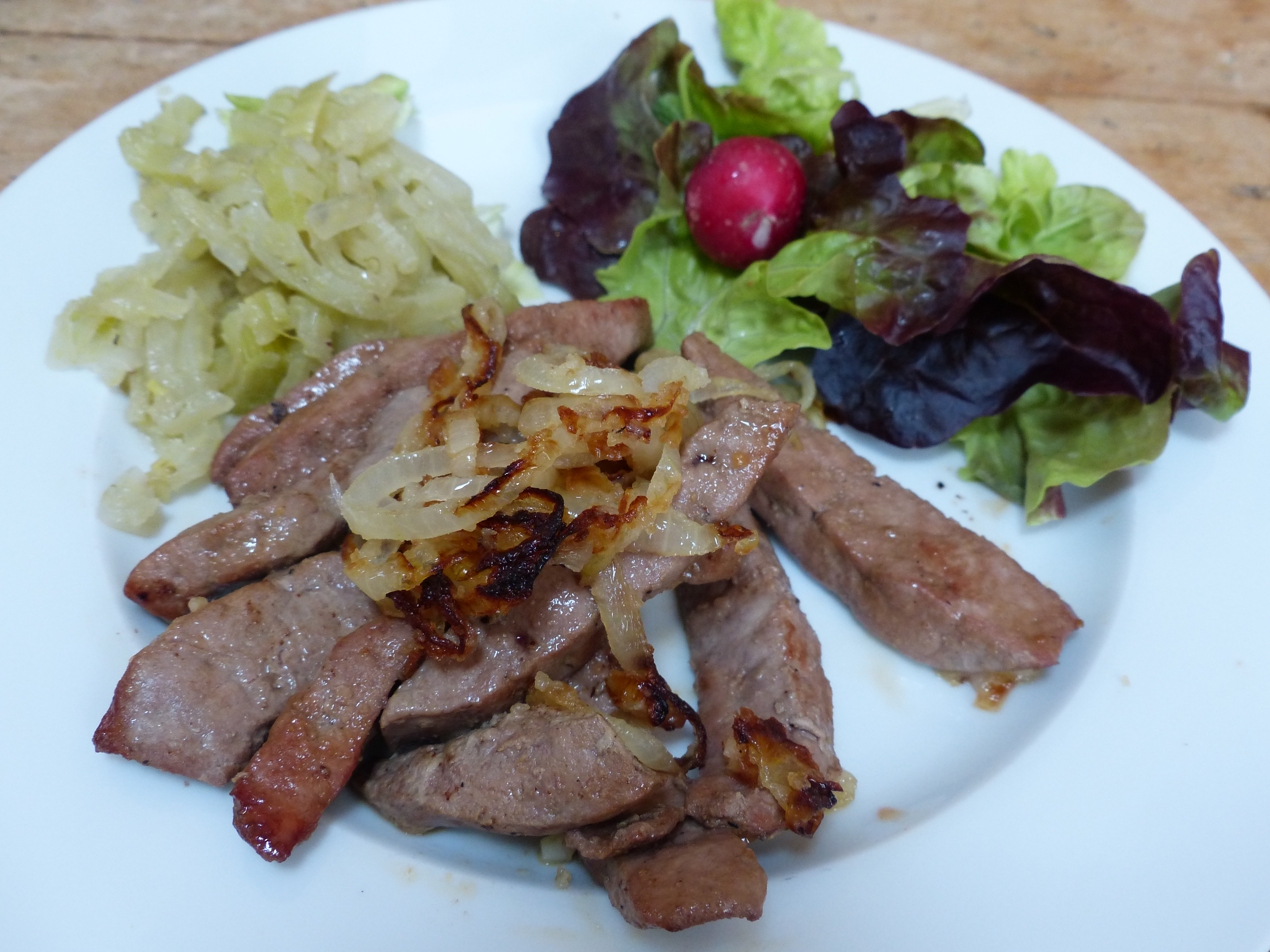 Foie de veau à la vénitienne