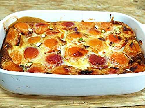 Clafoutis aux abricots et au lait concentré sucré