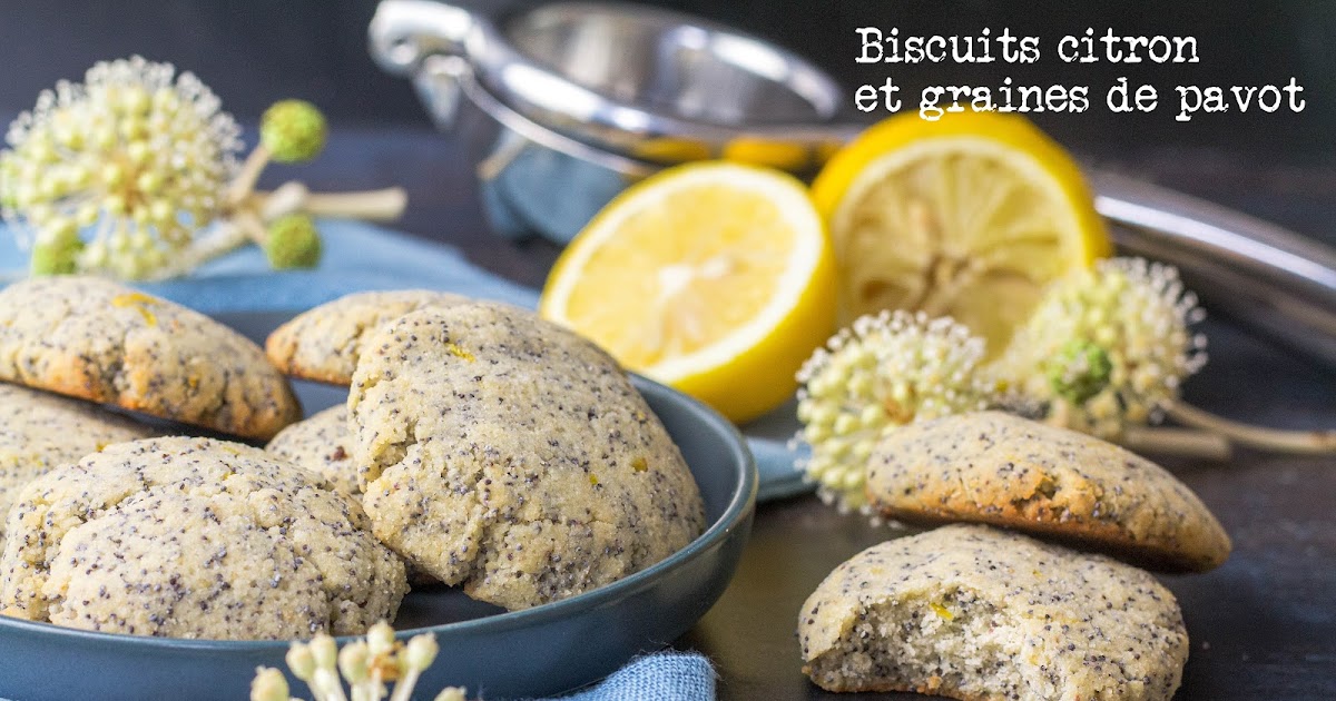 Biscuits au citron et aux graines de pavot