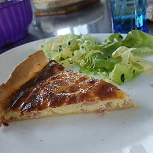 Tarte aux 2 fromages et jambon 