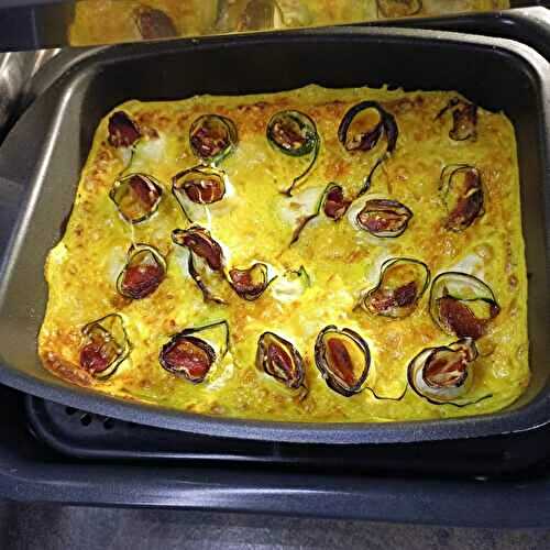 Rouleaux de courgettes béchamel chorizo au combi ninja