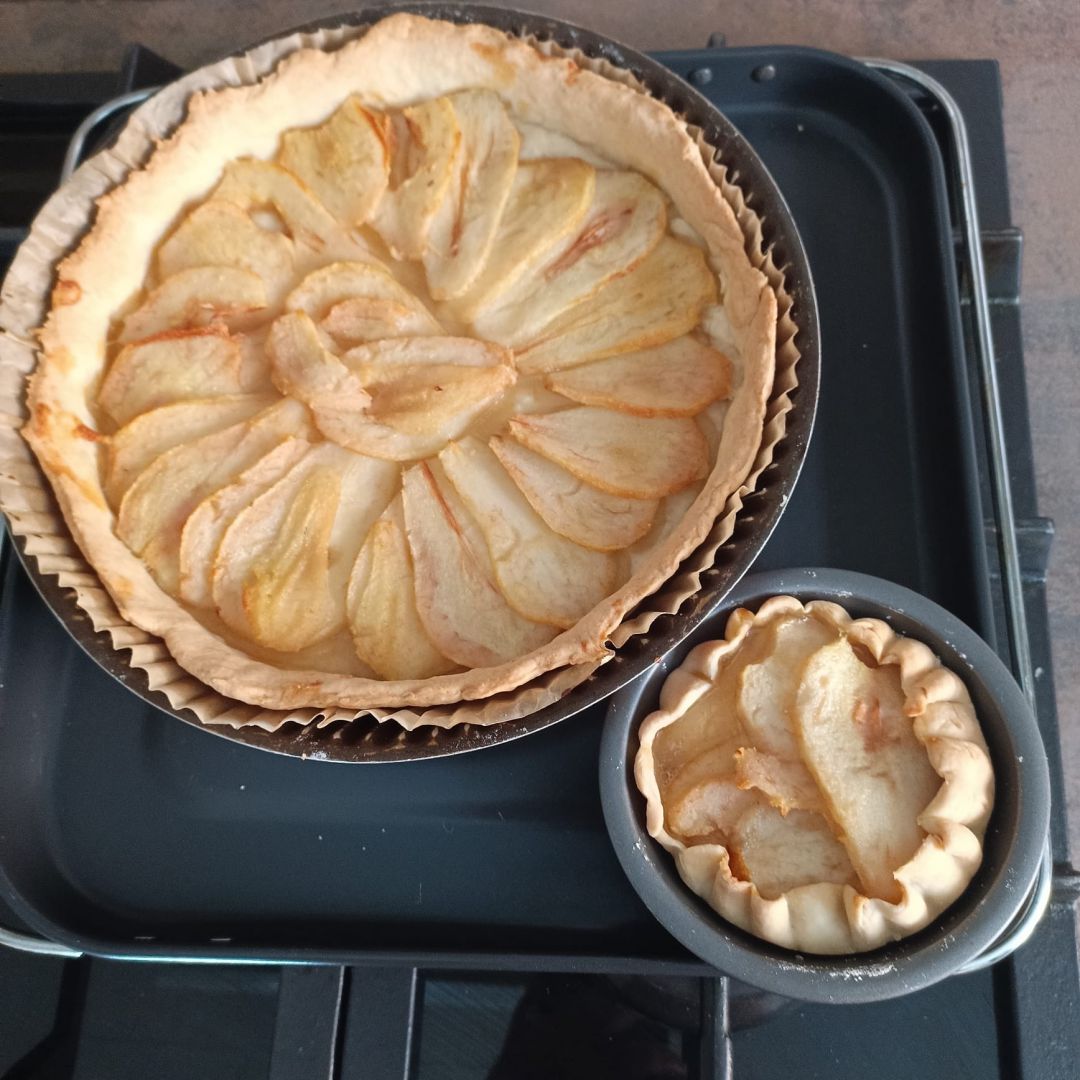 Tarte brisée aux poires fondantes au combi ninja