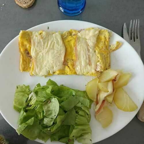 Omelette à la savoyarde au combi ninja