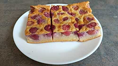 Clafoutis aux cerises du jardin avec le combi ninja