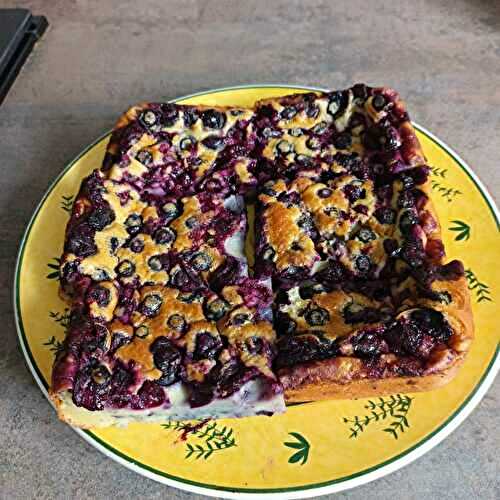 Clafoutis aux myrtilles au combi ninja