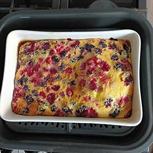 Clafouti fruits rouges au combi ninja