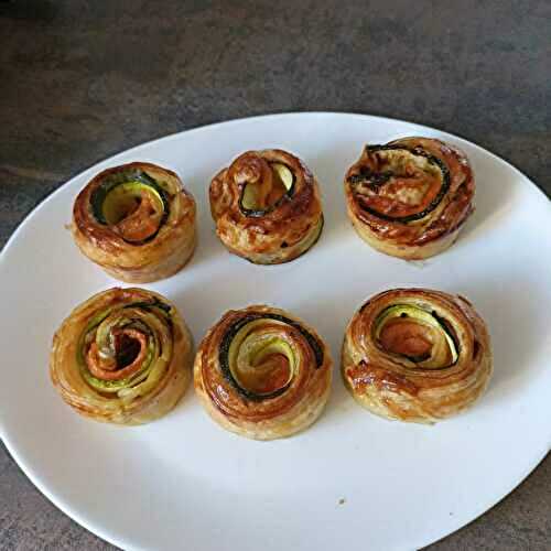 Feuilletés courgette truite et carré frais au combi ninja