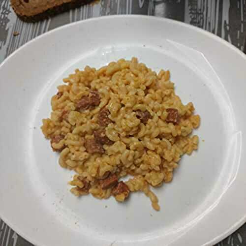 Risotto de coquillettes au chorizo au combi Ninja