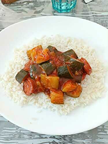 Mijotée de courgettes au chorizo au Compact cook pro