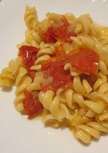 One pot pasta tomates cerise et herbes de Provence