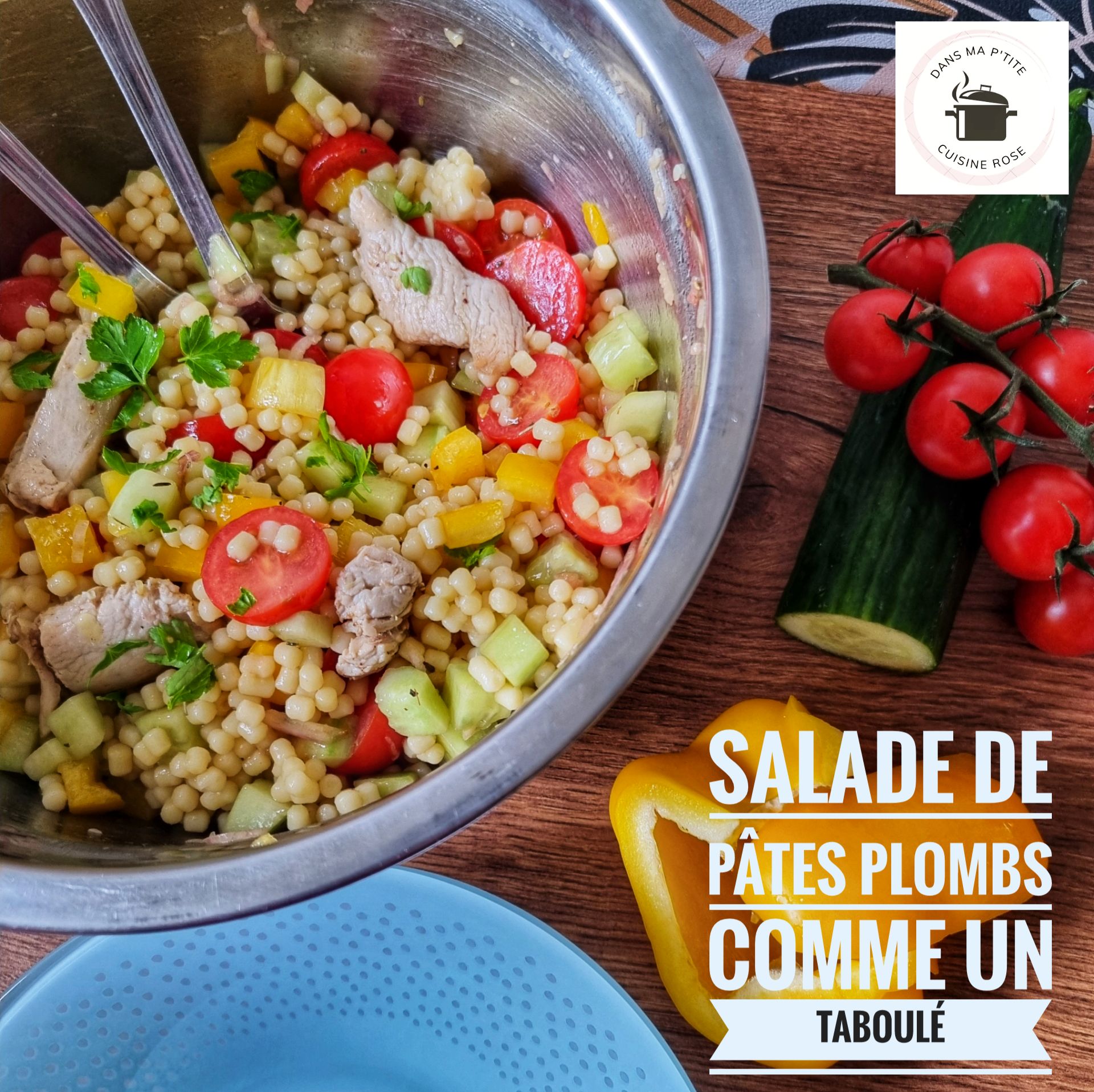 Salade de pâtes plombs comme un taboulé