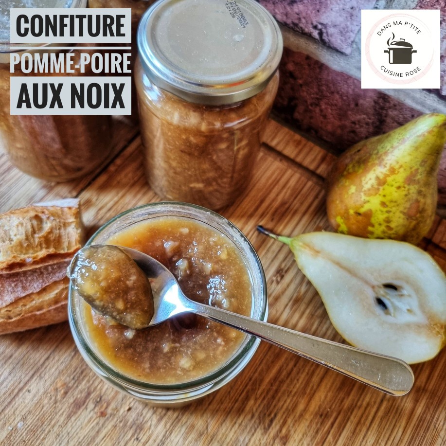 Confiture de pommes et poires aux noix (au Companion)