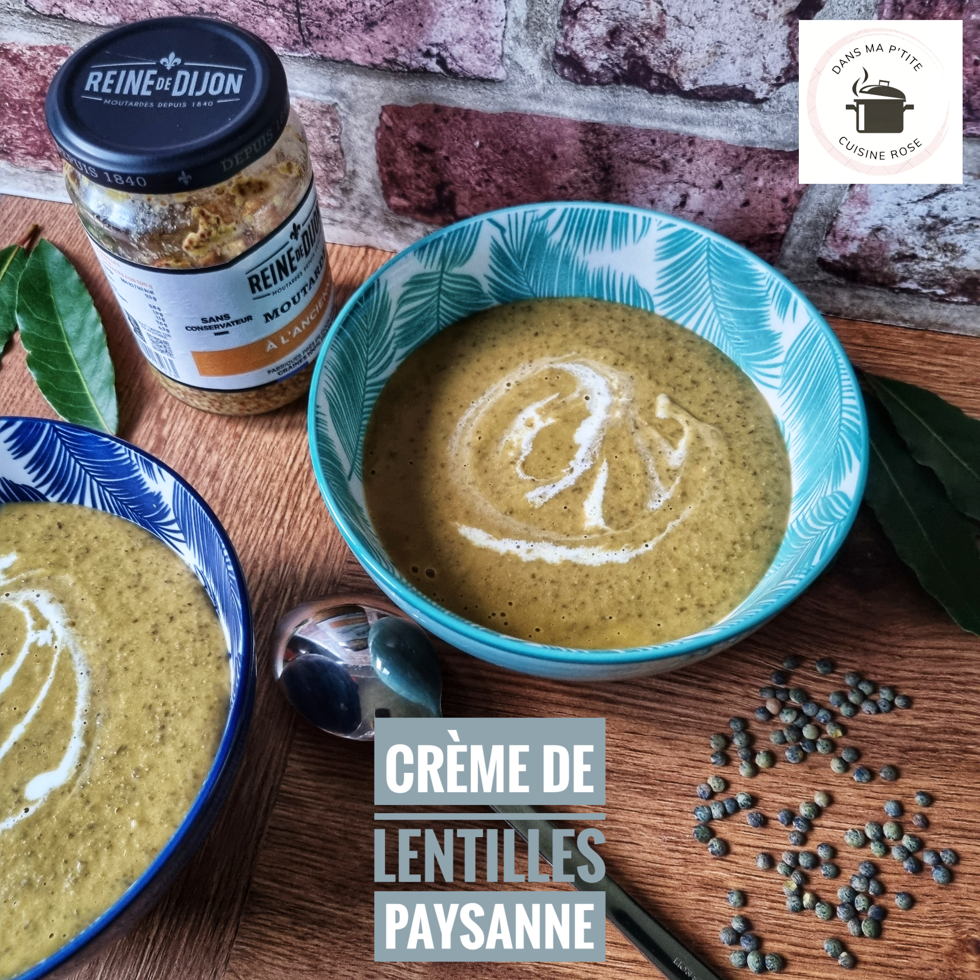 Crème de lentilles paysanne (au Companion)