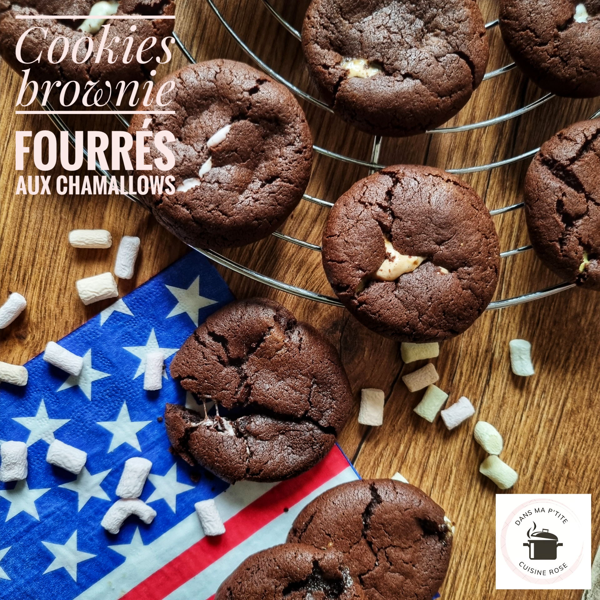 Cookies brownie fourrés aux chamallows (au Companion ou non)