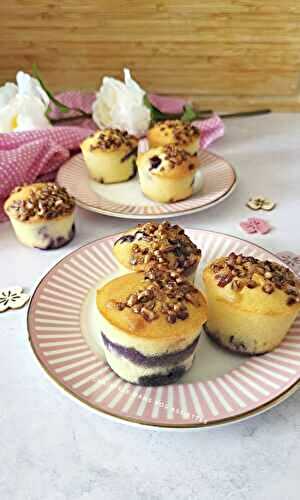 Moelleux myrtilles et noix de pécan