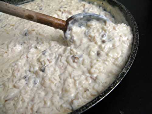 Risotto aux champignons Pâtes et riz