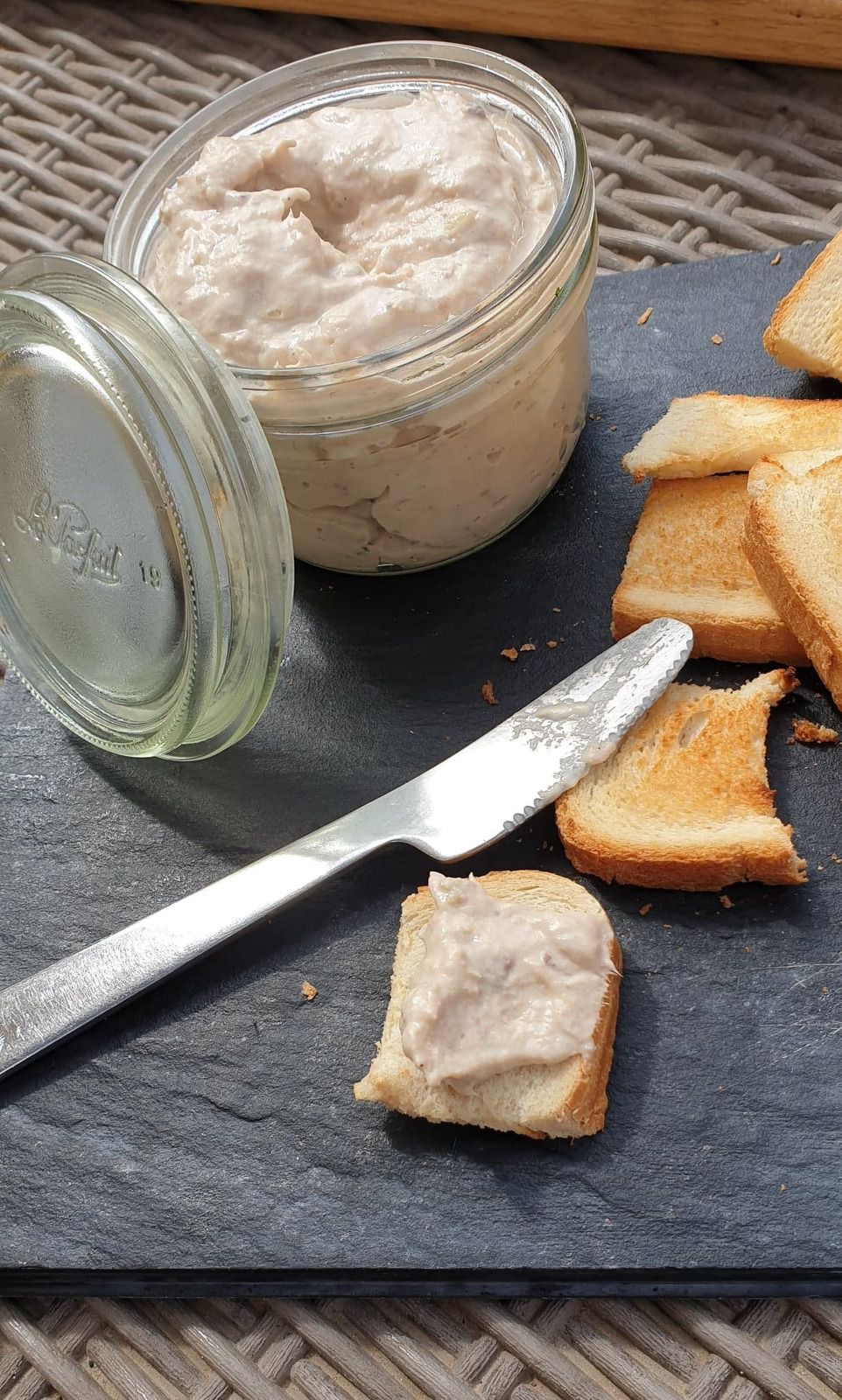 Rillettes de thon et anchois au fromage frais