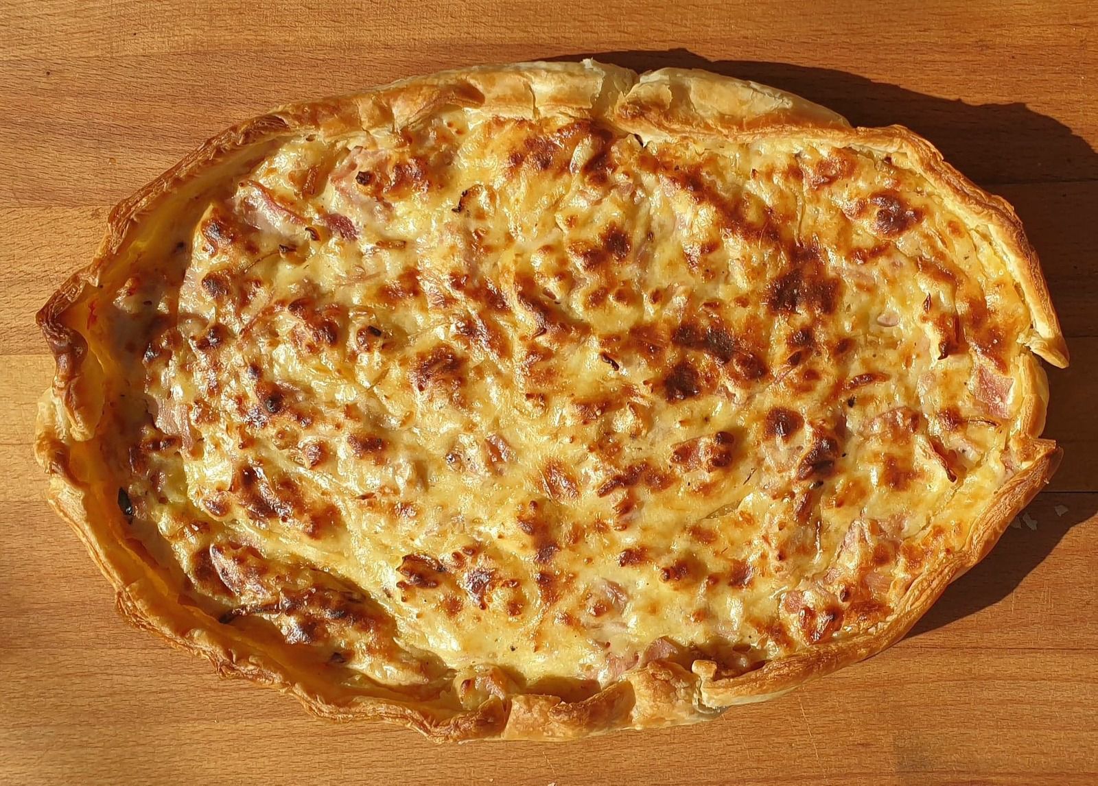 Tarte-quiche jambon fromage