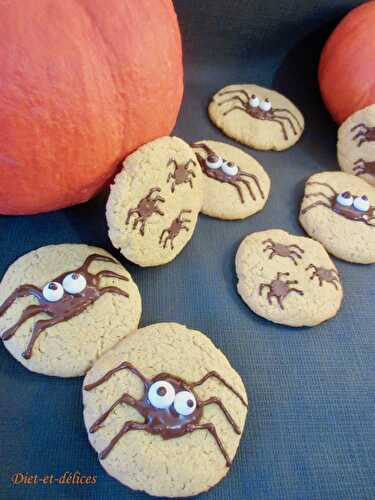Cookies araignées au beurre de cacahuète