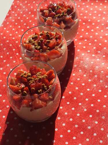 Verrines mascarpone fraises