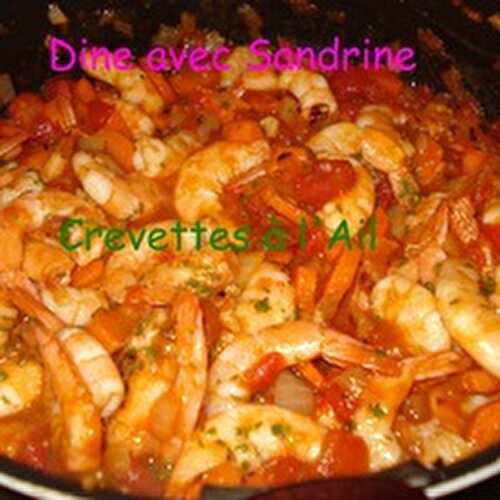 Des Crevettes à l'Ail